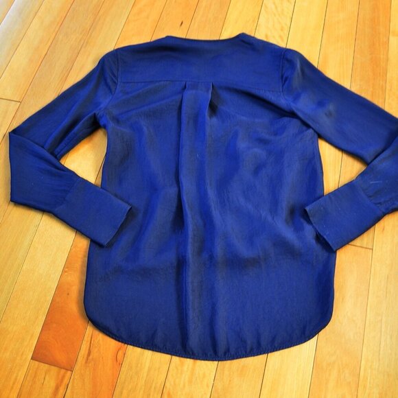 rag & bone faux wrap long sleeve top size xs / tp made in USA - Picture 9 of 10